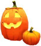 Abóbora de Halloween amigável