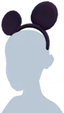 Black Mickey Ears Headband