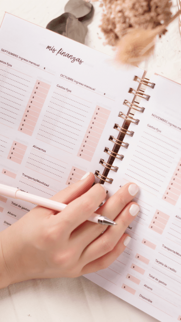 Agenda ou planner rosa