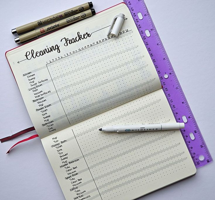 Exemplo habit tracker bullet journal